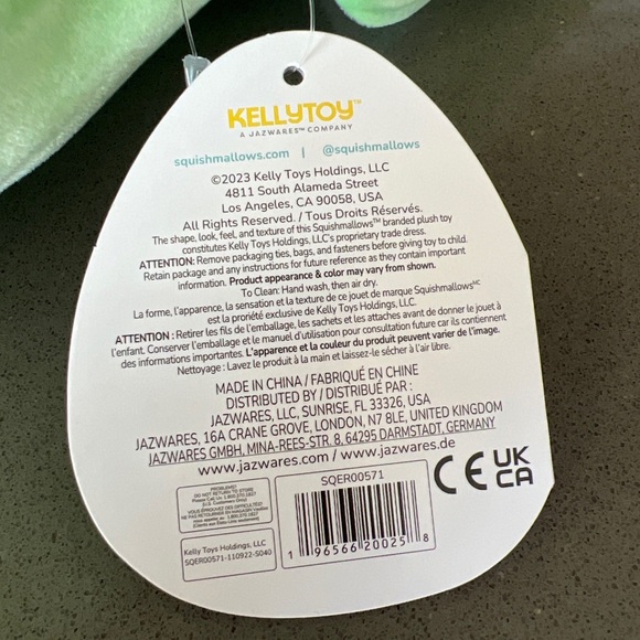 Squishmallows Easter Squad HARA The Green Bunny Holding Easter Egg 14โ BRAND NEW - Picture 13 of 16